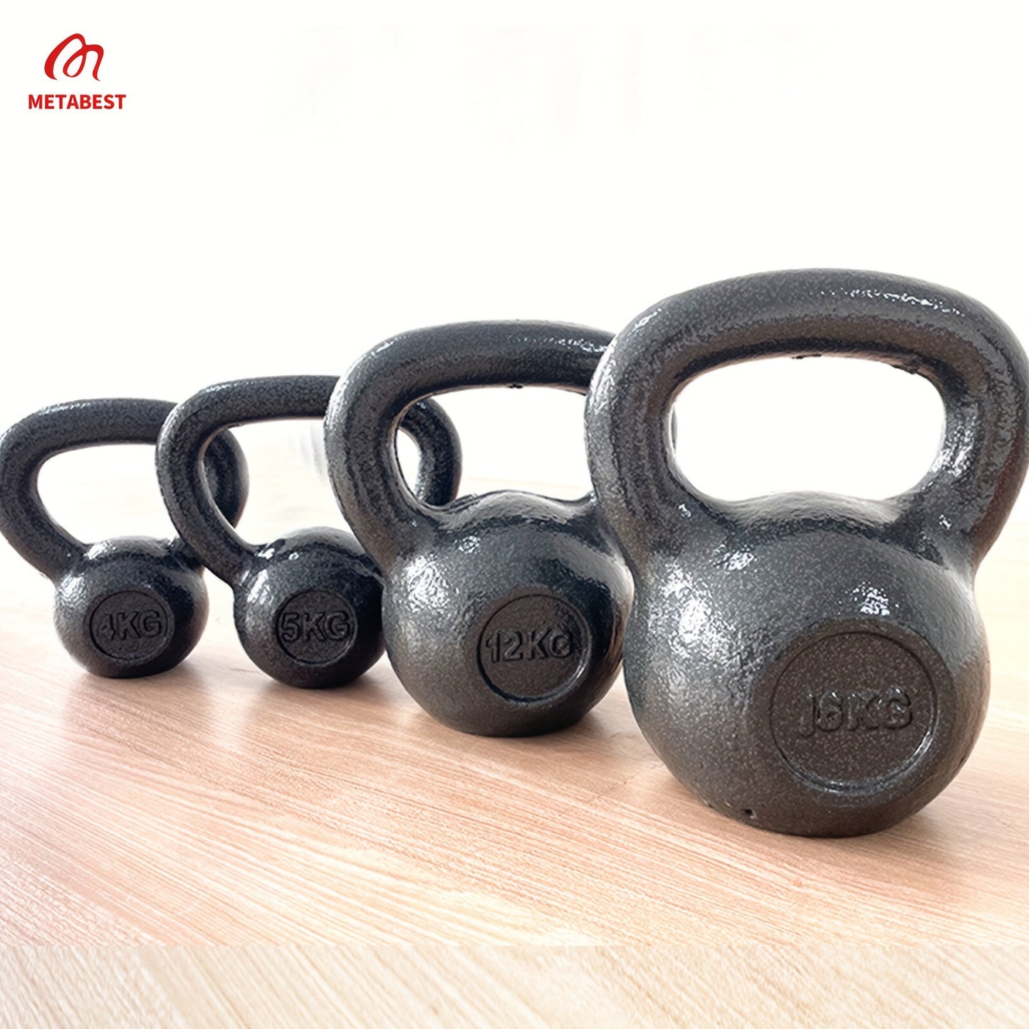 METABEST Basics Cast Iron Kettlebell 13.23/17.64/26.46LB. Hand weights Workout Gym Equipment & Strength training sets for Women & Men | Weights set for Home Gym. wholesale