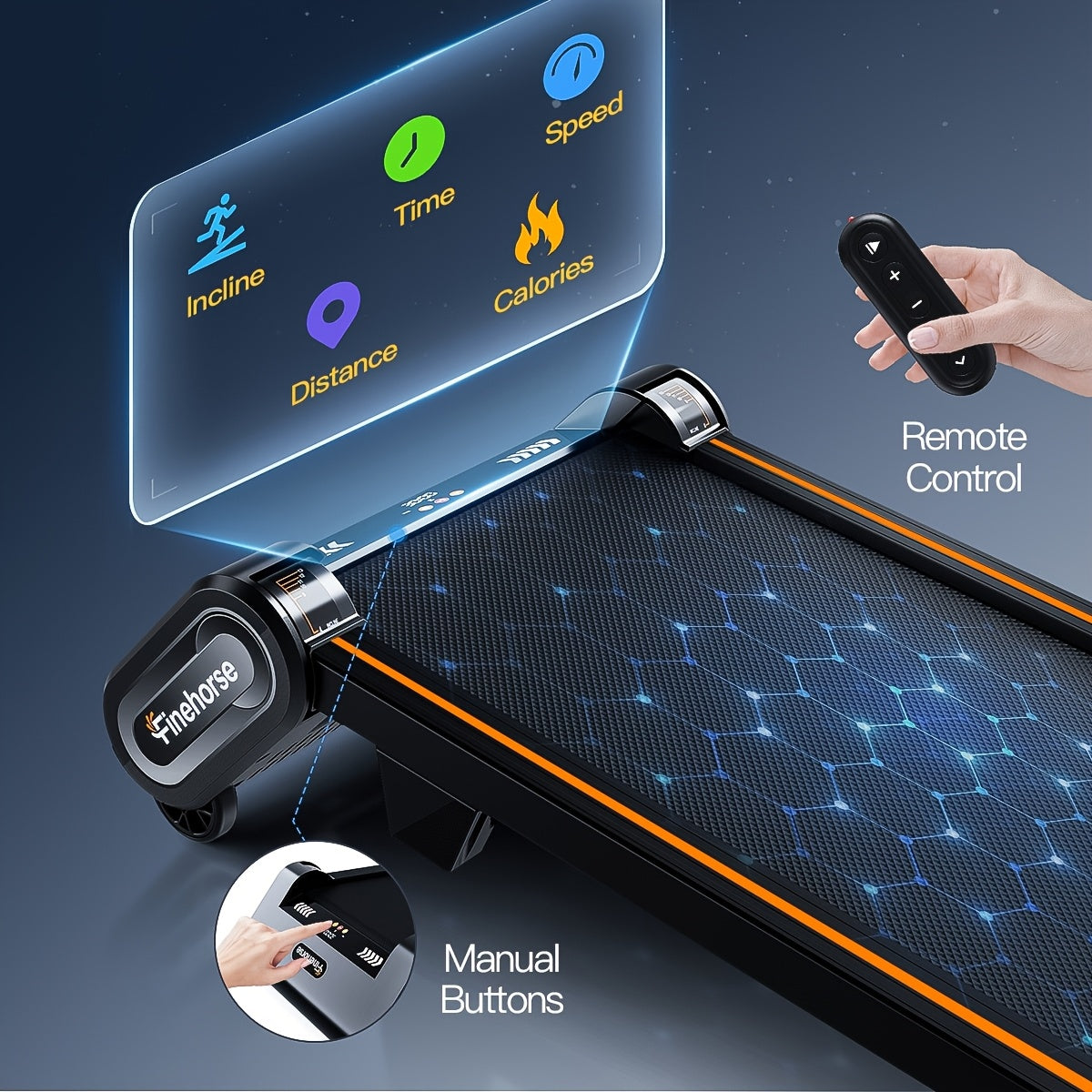 13% Incline Walking Pad Treadmill with Auto Incline, 6-Level Adjustable Under Desk Fitness Machine, 2.5HP Portable Home Gym Equipment, 330LBS Capacity, LED Display & Remote Control - Black, Treadmills for Home Exercise