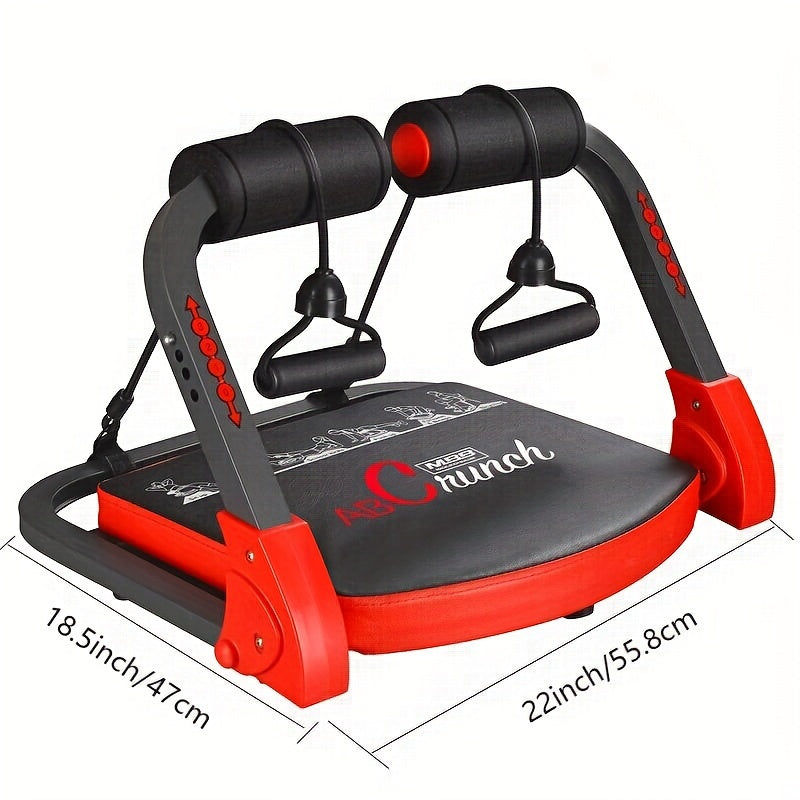 Iron Ab Core Workout Machine - 21-in-1 Sit Up & Push Up Exercise Bench with Resistance Bands - Universal Home Gym Equipment for Abdominal Strength Training - For Fitness Enthusiasts - Ideal for Independence Day, Thanksgiving,