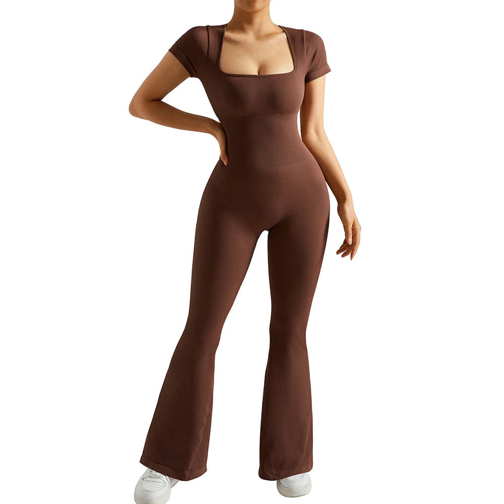 Gym Fitness Overalls Woman Sportswear Push Up Sporty 2024 Sport Sets Women Outfit Yoga Clothes Black Rompers Jumpsuits Women