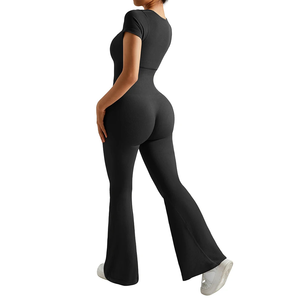Gym Fitness Overalls Woman Sportswear Push Up Sporty 2024 Sport Sets Women Outfit Yoga Clothes Black Rompers Jumpsuits Women