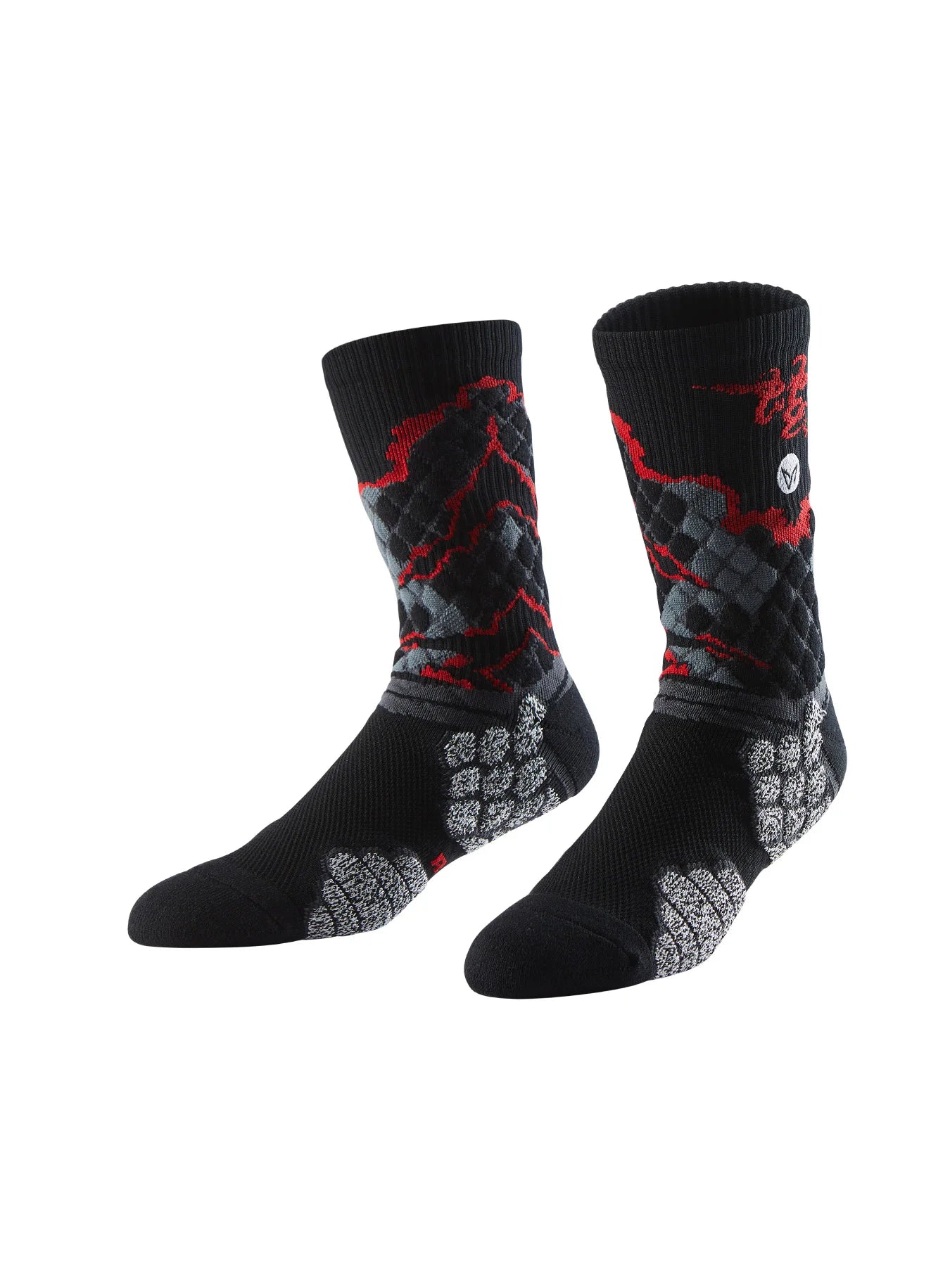 Professional Sports Socks with Ankle Cushioning Anti-Slip Breathable and Shock-Absorbing for Running Gym