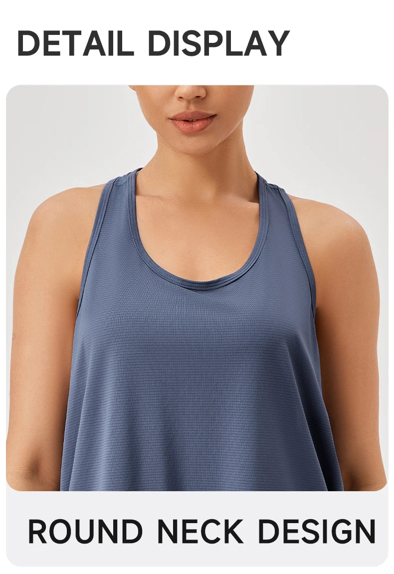 Women Gym Yoga Vest Athletic Fitness Sports Tank Tops Quick Dry Running Blouse Workout Tops Sleeveless Back Yoga Shirts Gym Top