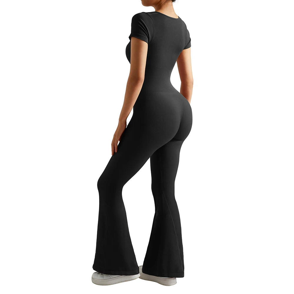 Gym Fitness Overalls Woman Sportswear Push Up Sporty 2024 Sport Sets Women Outfit Yoga Clothes Black Rompers Jumpsuits Women