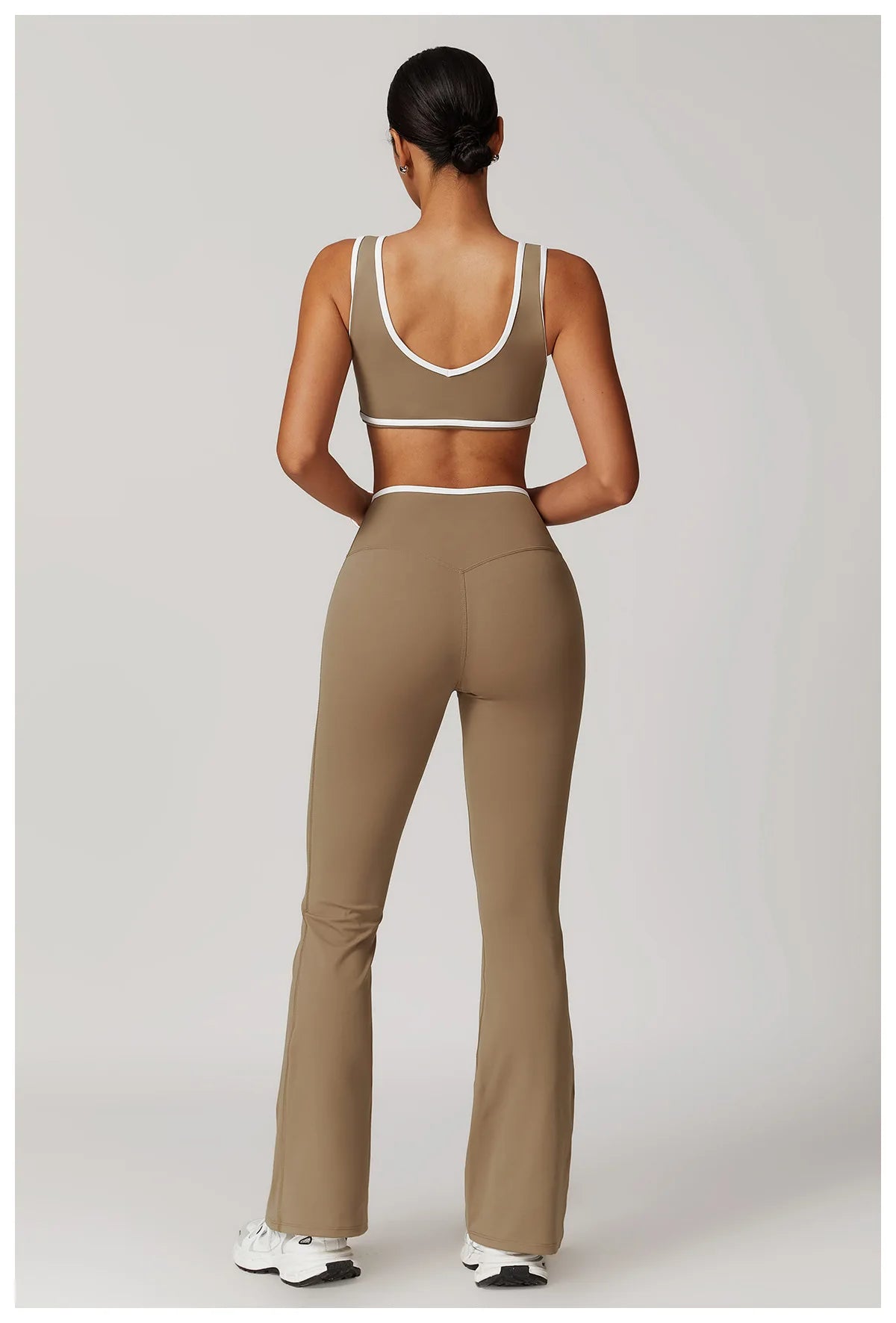 Yoga Set 2 Pieces Workout Outfits Fitness Sportswear Gym Tracksuit High Waist Leggings Sports Bra Athletic Wear Women Clothes