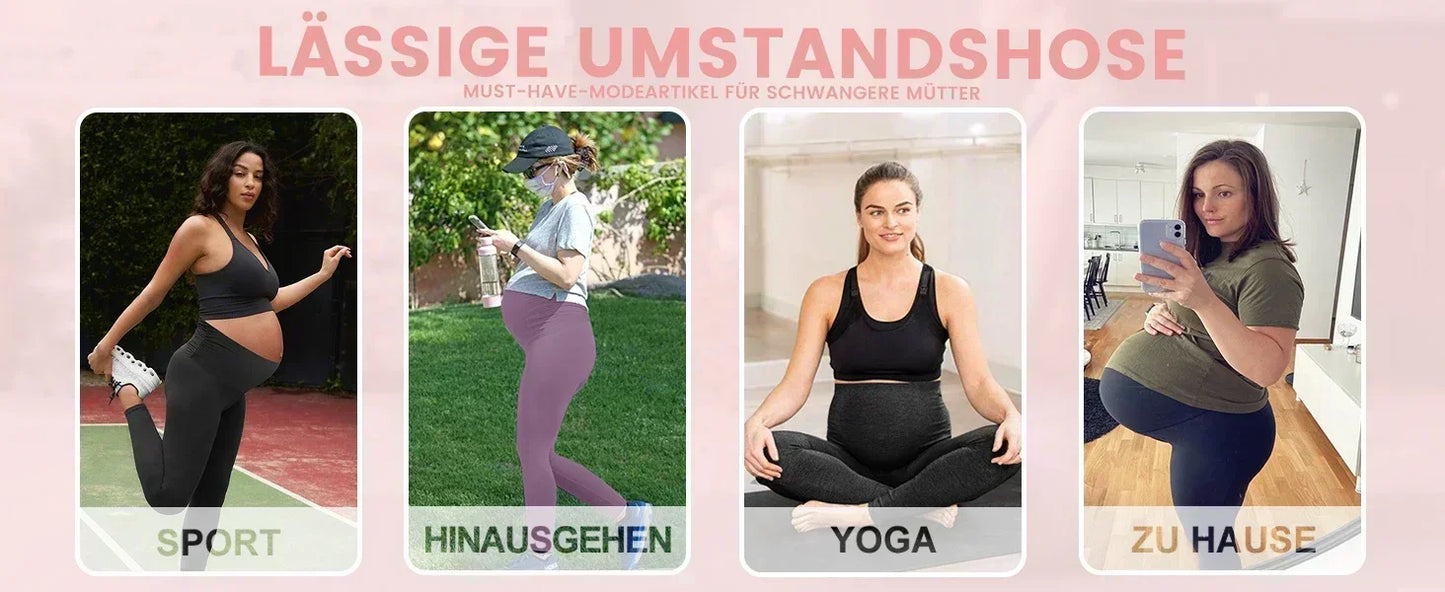 Pregnant Women Seamless Leggings Yoga Spring and Autumn New High Waist Support Elastic Pure Cotton Thin Outer Wear Versatile