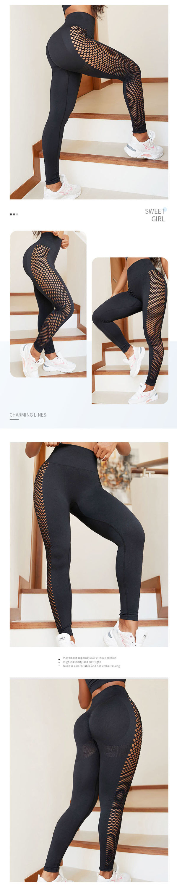 Sexy Leggings Yoga Pants Gym High Waist Push Up Fitness Female Leggings Solid Color Women Trousers Sports Tights