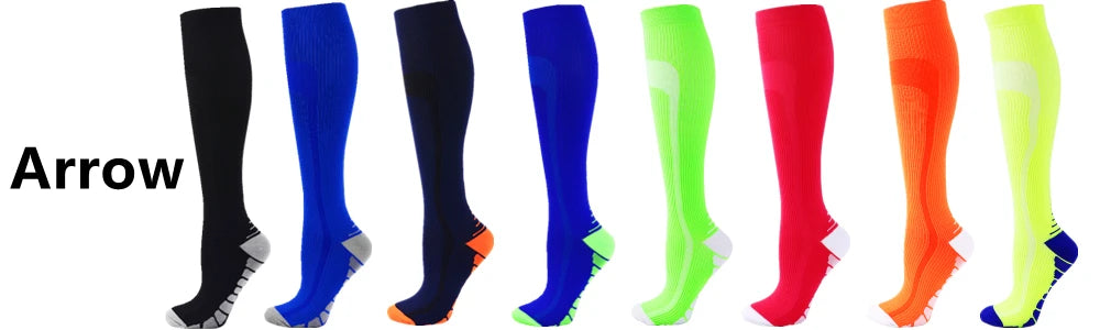 Running Compression Socks Stockings 20-30 mmhg Men Women Sports Socks for Nursing Rugby Marathon Cycling Football Varicose Veins
