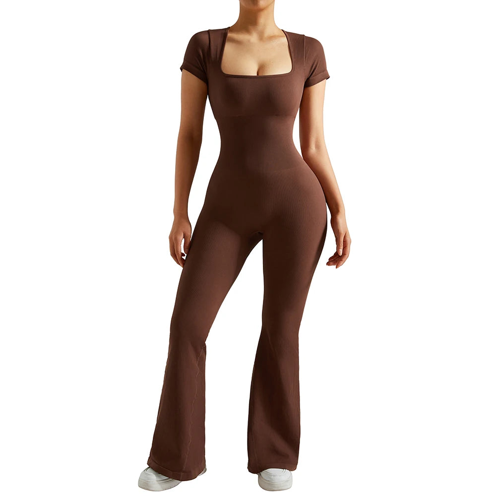 Gym Fitness Overalls Woman Sportswear Push Up Sporty 2024 Sport Sets Women Outfit Yoga Clothes Black Rompers Jumpsuits Women