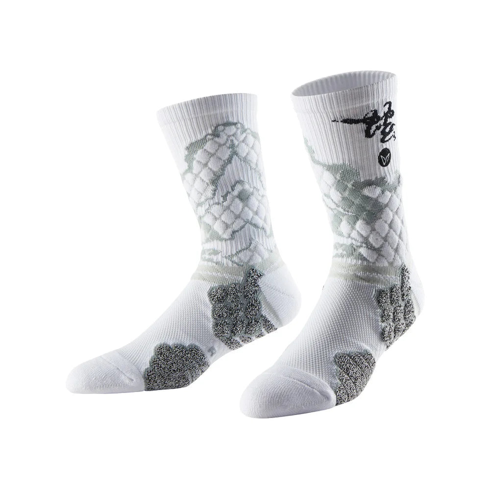 Professional Sports Socks with Ankle Cushioning Anti-Slip Breathable and Shock-Absorbing for Running Gym