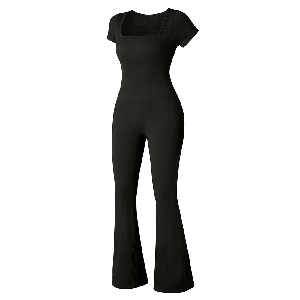 Gym Fitness Overalls Woman Sportswear Push Up Sporty 2024 Sport Sets Women Outfit Yoga Clothes Black Rompers Jumpsuits Women
