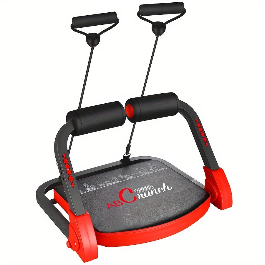Iron Ab Core Workout Machine - 21-in-1 Sit Up & Push Up Exercise Bench with Resistance Bands - Universal Home Gym Equipment for Abdominal Strength Training - For Fitness Enthusiasts - Ideal for Independence Day, Thanksgiving,
