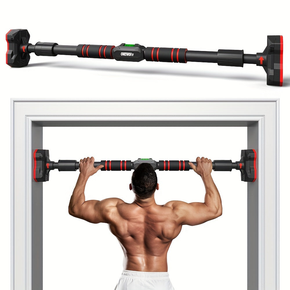 1pc Heavy-Duty Adjustable Pull-Up Bar - Multi-Functional Home Gym Equipment for Chin-Ups, Body Exercise, and Strength Training - Max 440lbs Capacity, Sturdy Construction, and Easy Installation