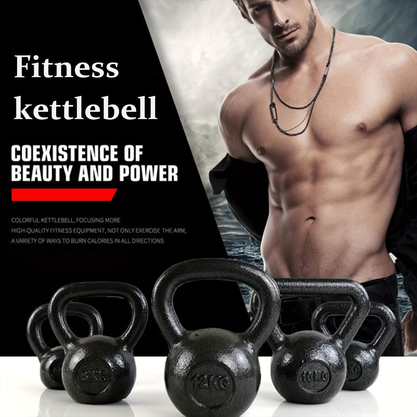 METABEST Basics Cast Iron Kettlebell 13.23/17.64/26.46LB. Hand weights Workout Gym Equipment & Strength training sets for Women & Men | Weights set for Home Gym. wholesale