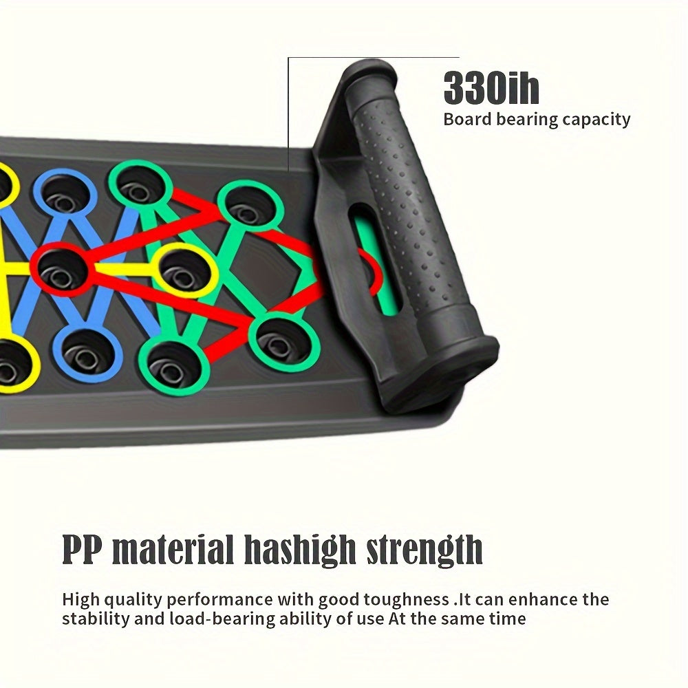 [Enhanced Chest Push-Up Training Board] Multifunctional Home Gym Equipment - Ergonomic Push-Up Training Board for Enhanced Chest and Shoulder Strength, Ideal for Fitness Enthusiasts, Non-Electric PP Material, Suitable for All