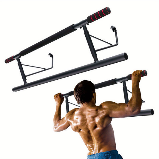 Foldable Strength Training Chin-Up Bar Pro - No Screw, Space-Saving, Doorway-Mounted, Home Gym Equipment for Effective Upper Body Workout, Fitness, and Exercise - Durable, Sturdy, and Portable