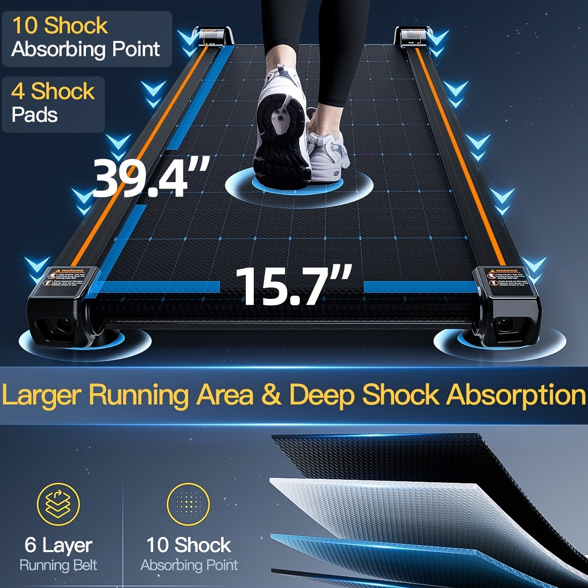 13% Incline Walking Pad Treadmill with Auto Incline, 6-Level Adjustable Under Desk Fitness Machine, 2.5HP Portable Home Gym Equipment, 330LBS Capacity, LED Display & Remote Control - Black, Treadmills for Home Exercise