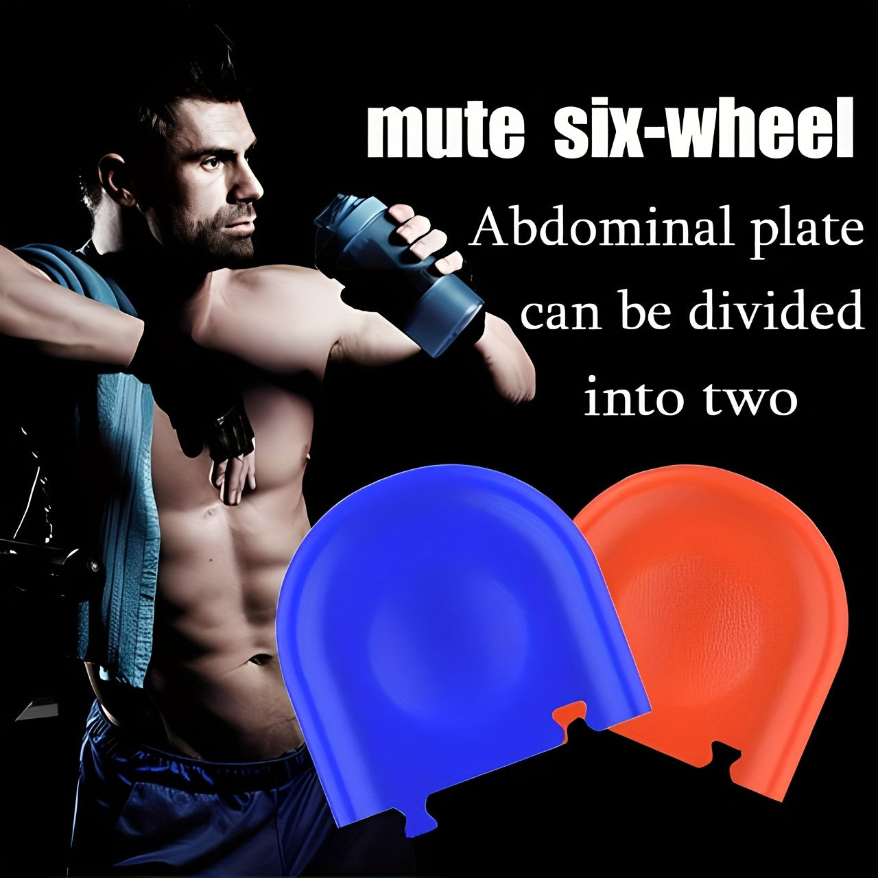 Upgrade Silent 6 Wheels Abdominal Fitness Sliding Disk, Multifunctional Home Gym Equipment For Abdominal Muscle Training, Abdominal Muscle Trainer For Stronger Core And Toned Abs