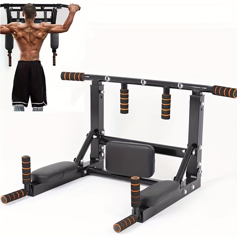 1pc Premium Wall Mounted Pull-Up Bar - Essential for Core Strength Training, Muscle Building, and Fitness - Home Gym Equipment for Upper Body Workout