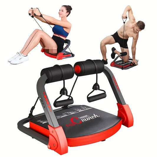 Iron Ab Core Workout Machine - 21-in-1 Sit Up & Push Up Exercise Bench with Resistance Bands - Universal Home Gym Equipment for Abdominal Strength Training - For Fitness Enthusiasts - Ideal for Independence Day, Thanksgiving,