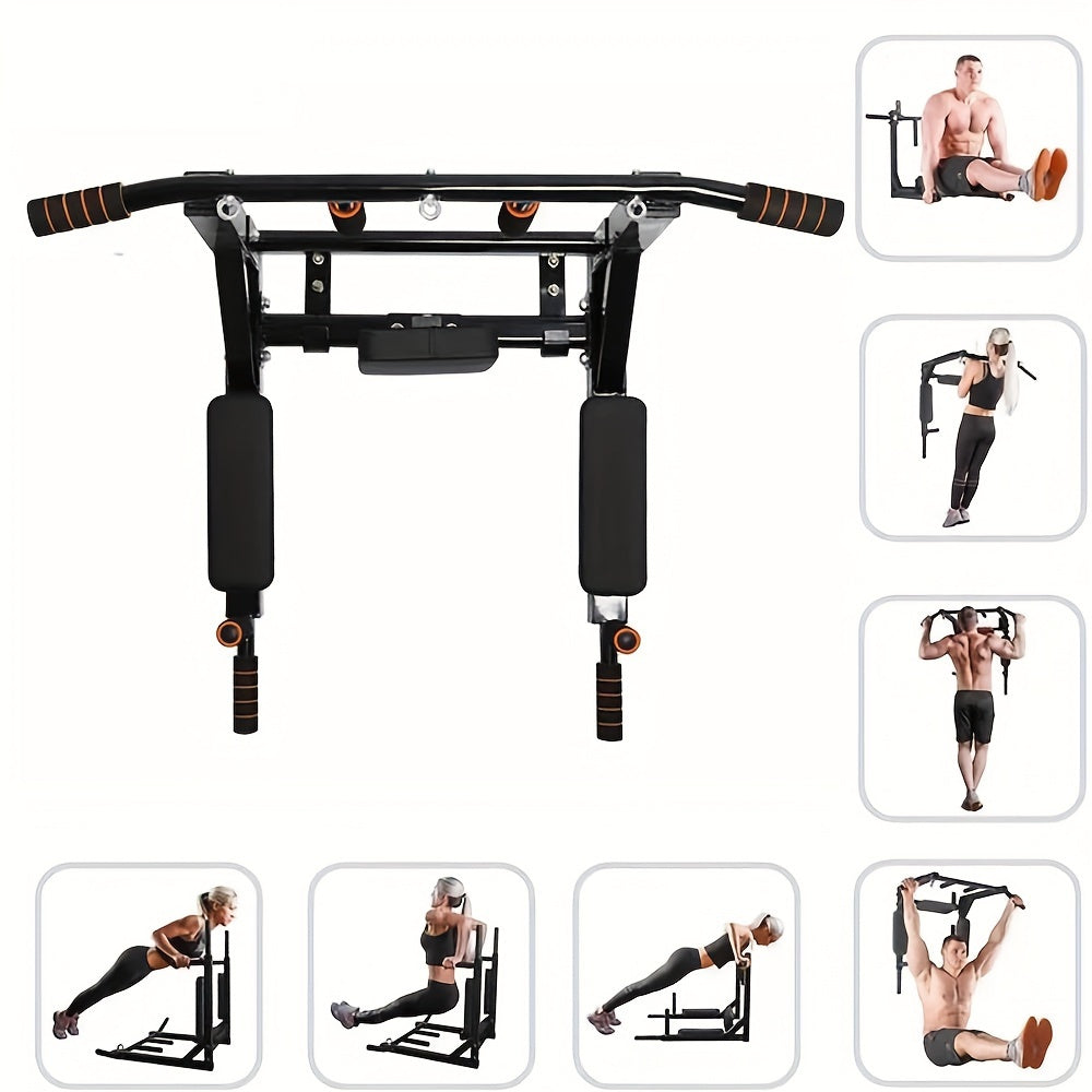 1pc Premium Wall Mounted Pull-Up Bar - Essential for Core Strength Training, Muscle Building, and Fitness - Home Gym Equipment for Upper Body Workout