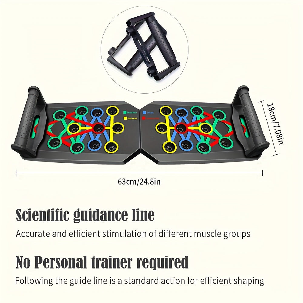 [Enhanced Chest Push-Up Training Board] Multifunctional Home Gym Equipment - Ergonomic Push-Up Training Board for Enhanced Chest and Shoulder Strength, Ideal for Fitness Enthusiasts, Non-Electric PP Material, Suitable for All