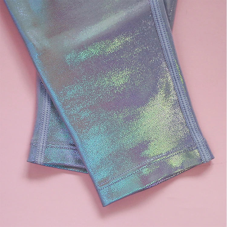 Tiktokleggings Women Shiny Sport Leggings High Rise Stretchy  Gym Wears Compressive Breathable Push Up Iridescent Activewears