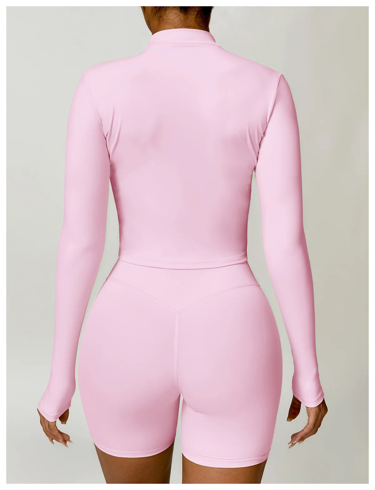 Women's Gym Exercise Shirt Yoga Long Sleeve Sportswear Top Zipper Jacket Gym Push Up Workout Tops Running Cycling Sportswear