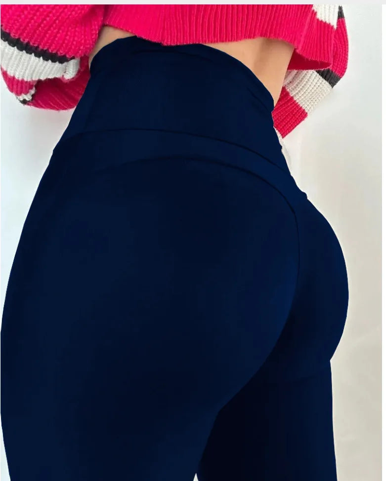 Leggings Women Long Pants Bodycon Pencil Pant Club Sexy Slim High Waist Casual Jogger High Waist Trousers Zipper Streetwear