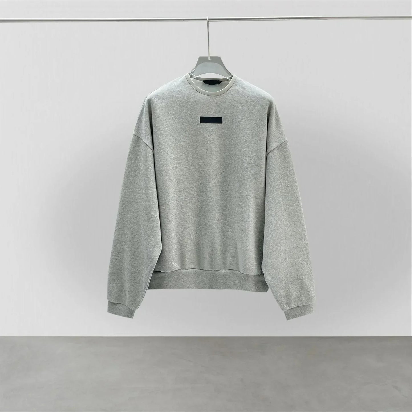 24ss Luxury Design Men's Round Neck Sweaters Couple High Street Solid Color Thickened Warm High Street Round Neck Pullover