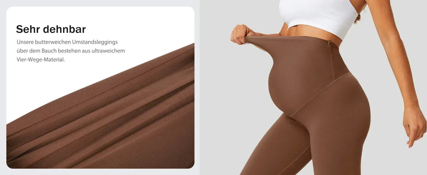 Pregnant Women Seamless Leggings Yoga Spring and Autumn New High Waist Support Elastic Pure Cotton Thin Outer Wear Versatile