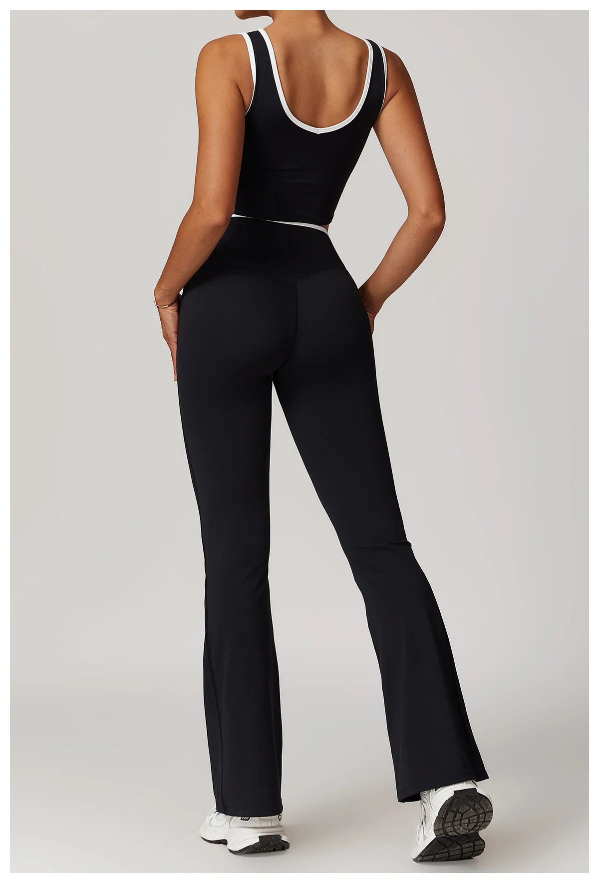 Yoga Set 2 Pieces Workout Outfits Fitness Sportswear Gym Tracksuit High Waist Leggings Sports Bra Athletic Wear Women Clothes