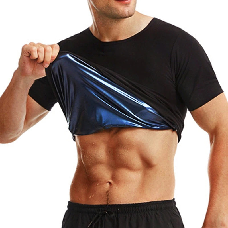 Men's Sweatshirt Gym Workout Shapewear Tummy Slimming Fitness Sauna Compression Tops Fat Burning Shapers Workout Waist Trainer