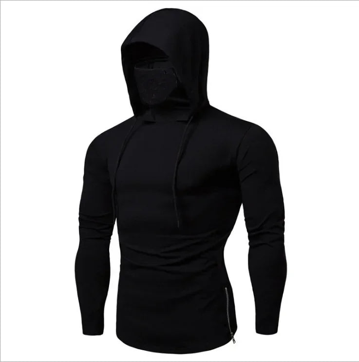 New Fitness Clothes Men's Peripheral Sweaters Hooded Long-sleeved T-shirts Make Men's Trendy Fashion Sweaters