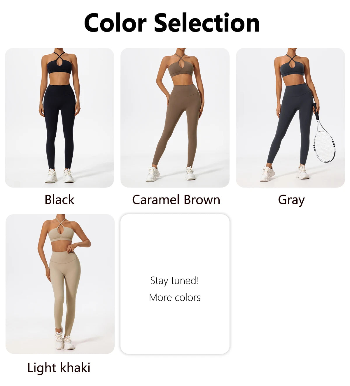Ctenkevet Two-Piece Women's Sports Set Chest Crossover Yoga Clothes Female Gym Bandeau Sports Bra Suits Sport Outfit For Woman