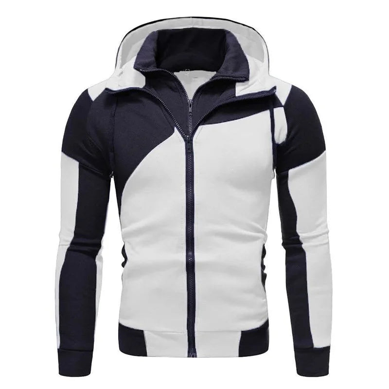 Men's Winter Warm Coat Running GYM Casual Zip Up Hooded Sweatshirt Fleece Workout Skiing Sportwear Hoodie Jacket Athletic
