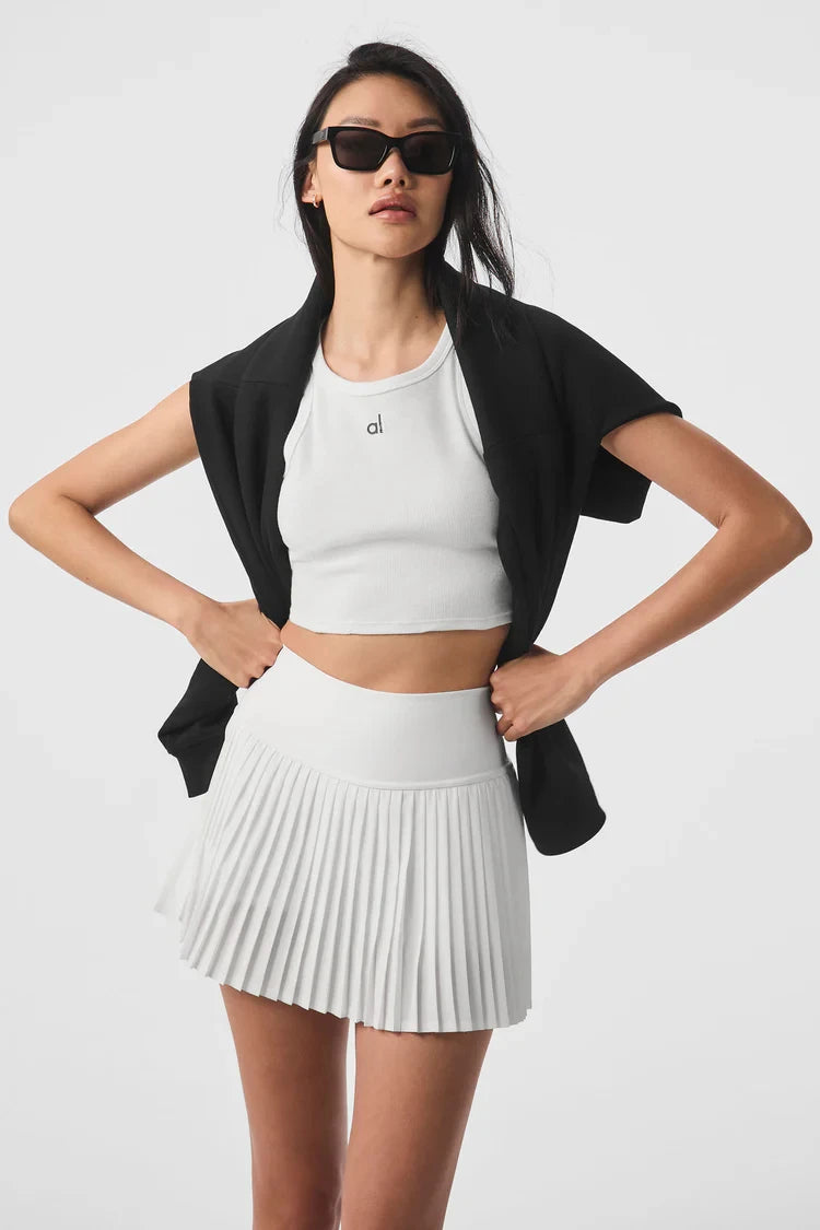 AL Tennis Skirt women Gym Tennis Dresses Breathable Quick Drying Pleated Skirt Slim Fit Elastic V-shaped Sports Tennis Skirts
