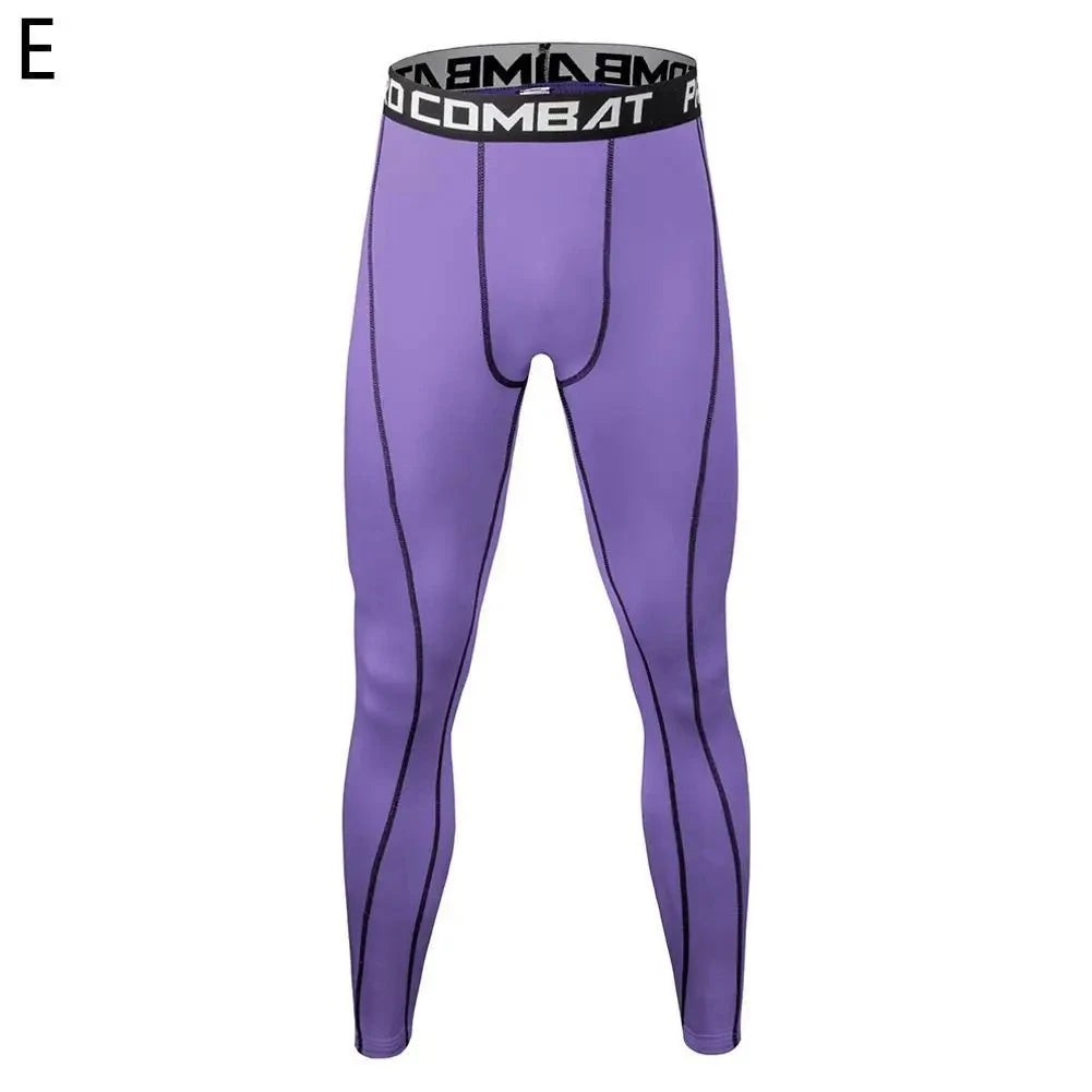 Men's Running Leggings Sportswear Quick Dry Gym Fitness Tights Workout Training Jogging Sports Trousers Compression Sport Pants