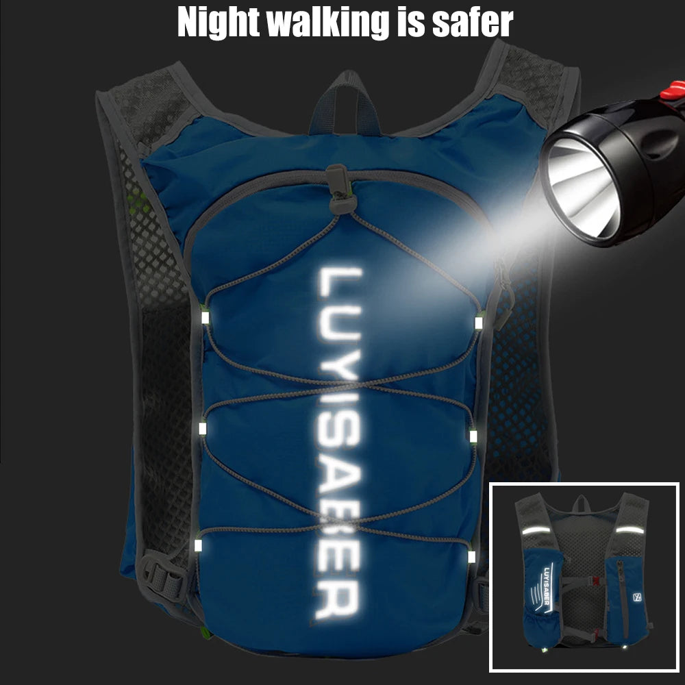 1Pcs Running Vest for Men Women, Water Vest for Running, Hydration Backpack Vest for Hiking Marathon Race