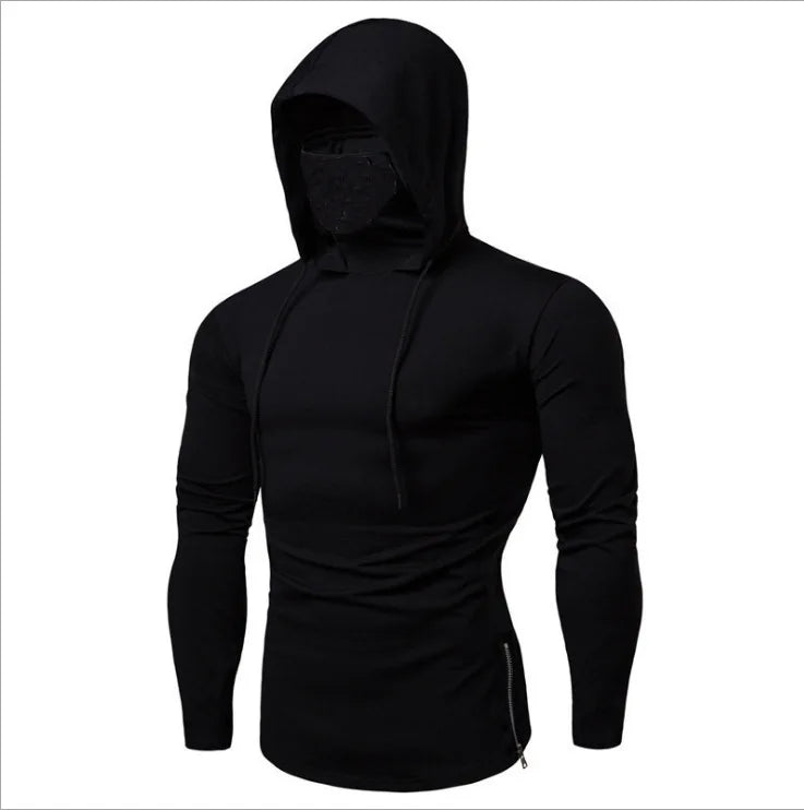 New Fitness Clothes Men's Peripheral Sweaters Hooded Long-sleeved T-shirts Make Men's Trendy Fashion Sweaters