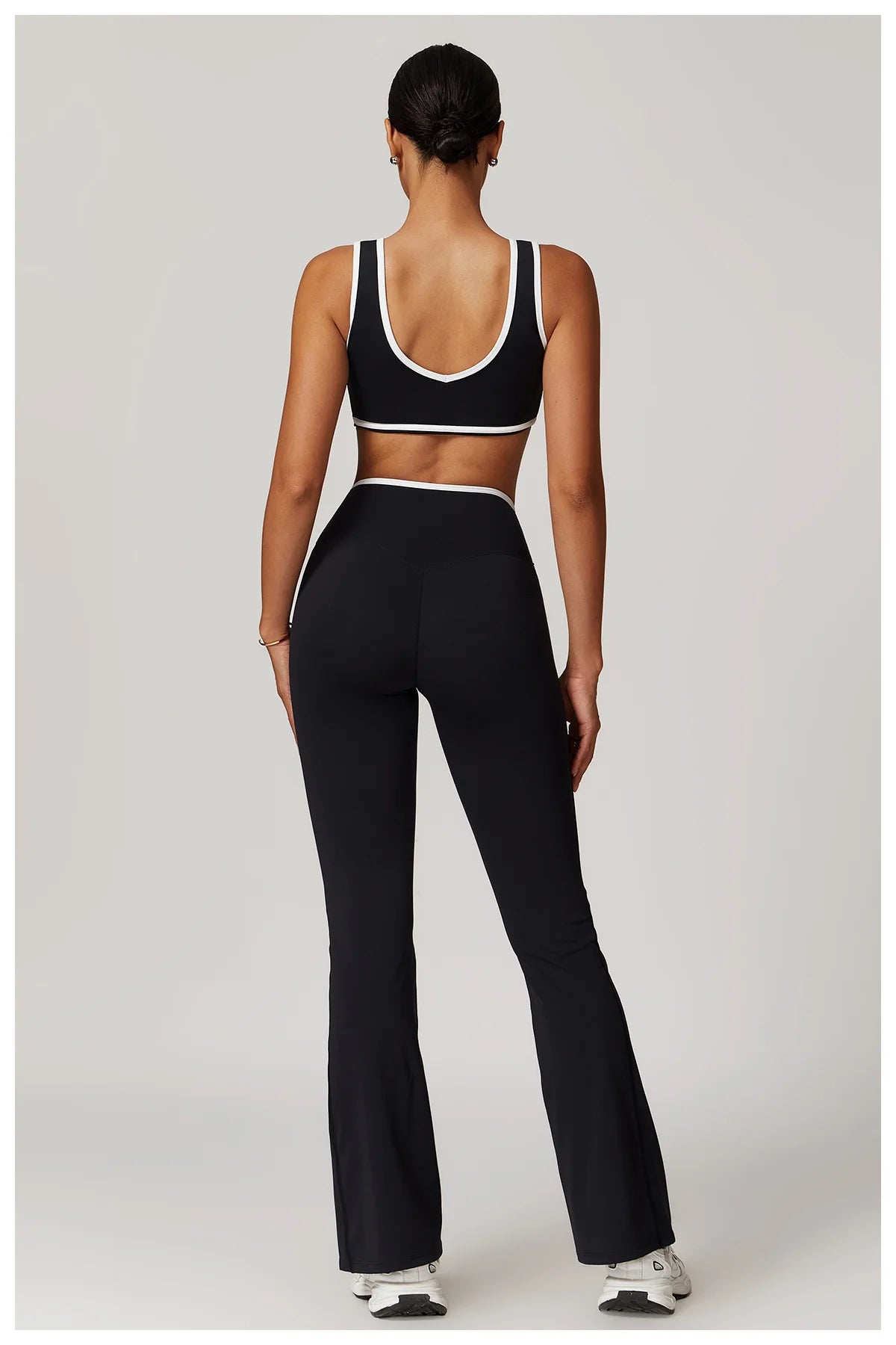 Yoga Set 2 Pieces Workout Outfits Fitness Sportswear Gym Tracksuit High Waist Leggings Sports Bra Athletic Wear Women Clothes