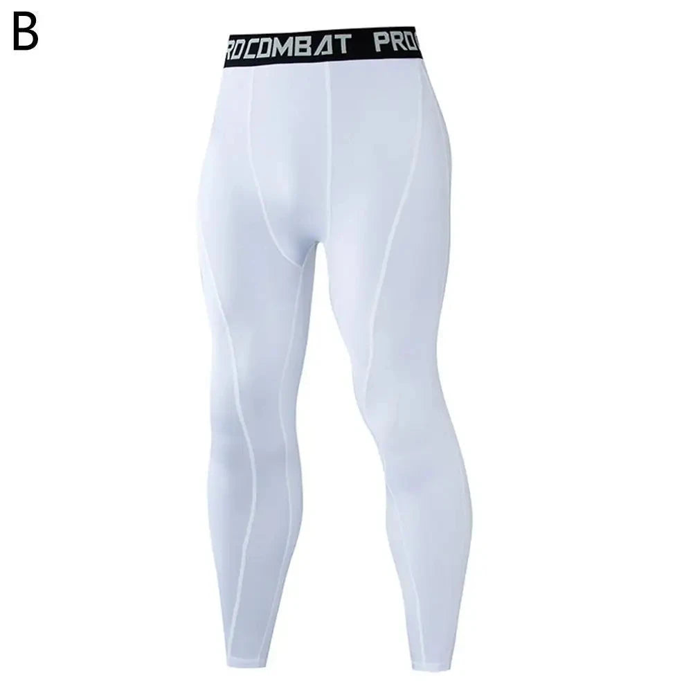 Men's Running Leggings Sportswear Quick Dry Gym Fitness Tights Workout Training Jogging Sports Trousers Compression Sport Pants