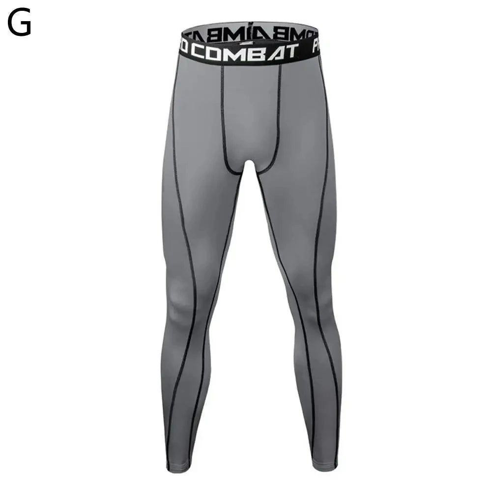 Men's Running Leggings Sportswear Quick Dry Gym Fitness Tights Workout Training Jogging Sports Trousers Compression Sport Pants