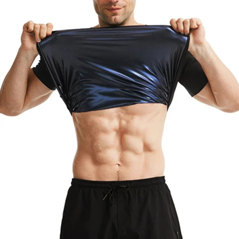 Men's Sweatshirt Gym Workout Shapewear Tummy Slimming Fitness Sauna Compression Tops Fat Burning Shapers Workout Waist Trainer