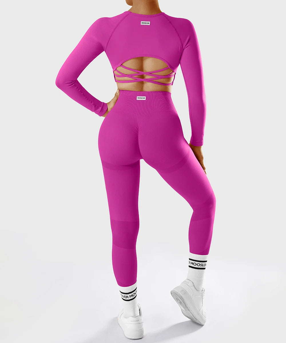 Yoga Top Women's  Long Sleeved Sports Shirts Running Training Fitness Top Windproof Running Suit Mujer Workout Gym Top Gym Shirt