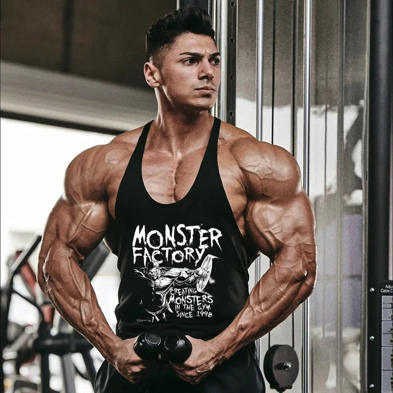 Gym T-shirts Suspenders Man Stringer Fitness Shirt Bodybuilding Shirt Men Top for Fitness Vests Men's Vest Sleeveless Sweatshirt