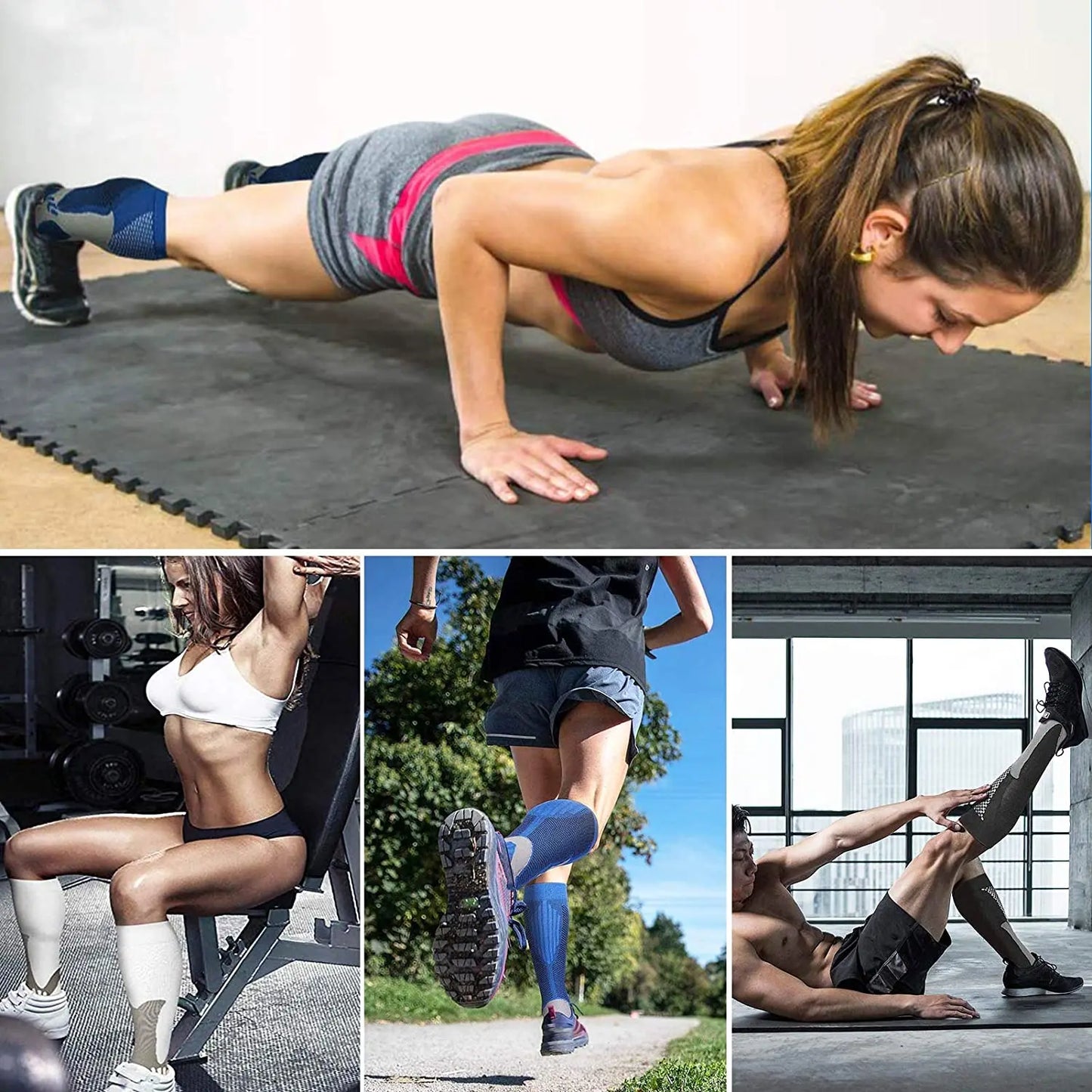 Running Compression Socks Stockings 20-30 mmhg Men Women Sports Socks for Nursing Rugby Marathon Cycling Football Varicose Veins