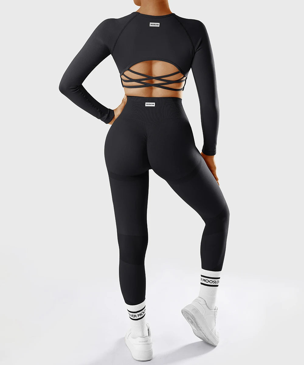 Yoga Top Women's  Long Sleeved Sports Shirts Running Training Fitness Top Windproof Running Suit Mujer Workout Gym Top Gym Shirt