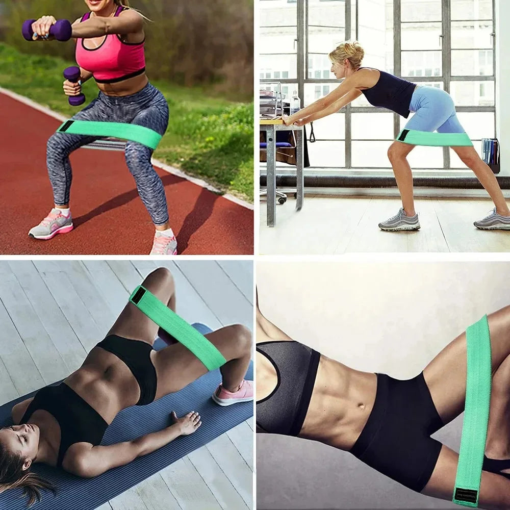 Resistance Band Buttocks Expansion Hip Booty Bands Glute Thigh Fitness Cloth Rubber Band Elastic Loops Yoga Gym Equipment
