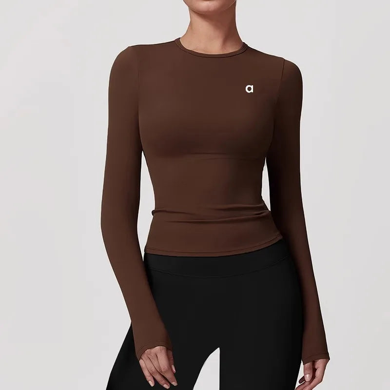 Women's fitness clothing tops, outdoor workout yoga clothing, running workout T-shirts